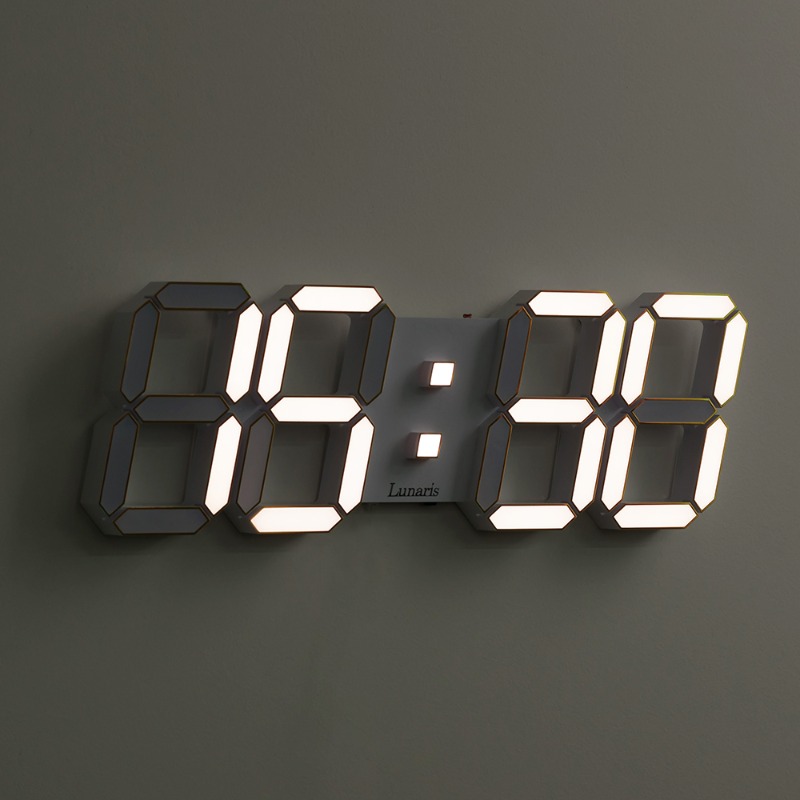 국산 루나리스 인테리어 LED 벽시계 38cm 프라임